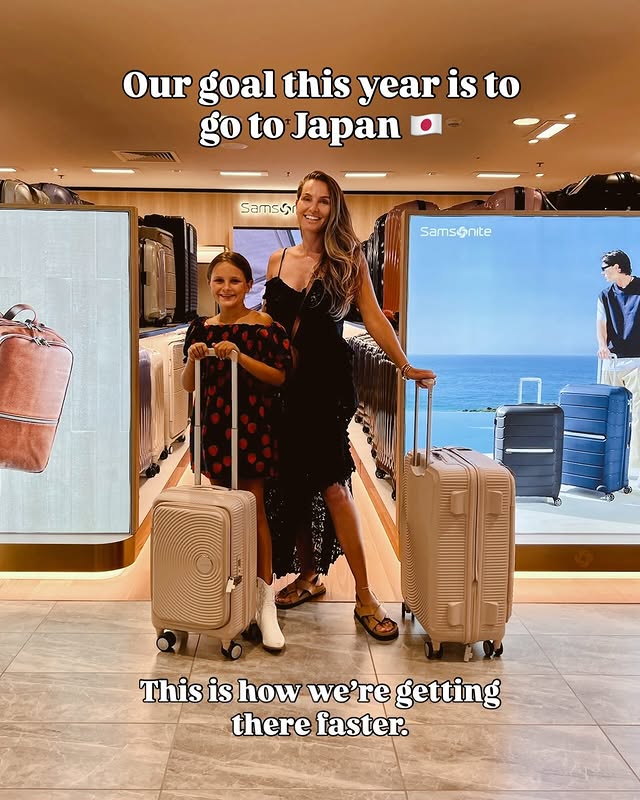 Instagram post by @marcialeone_ for David Jones. Caption reads: [...] of Japan this year and shopping at David....