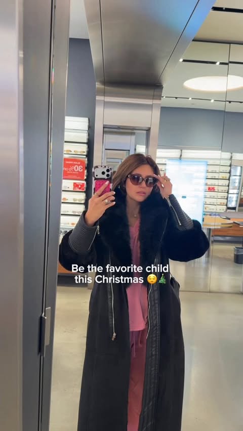 Instagram post by @tomatocrazy for Sunglass Hut. Caption reads: [...] I go back for the pink ones?? 👀....