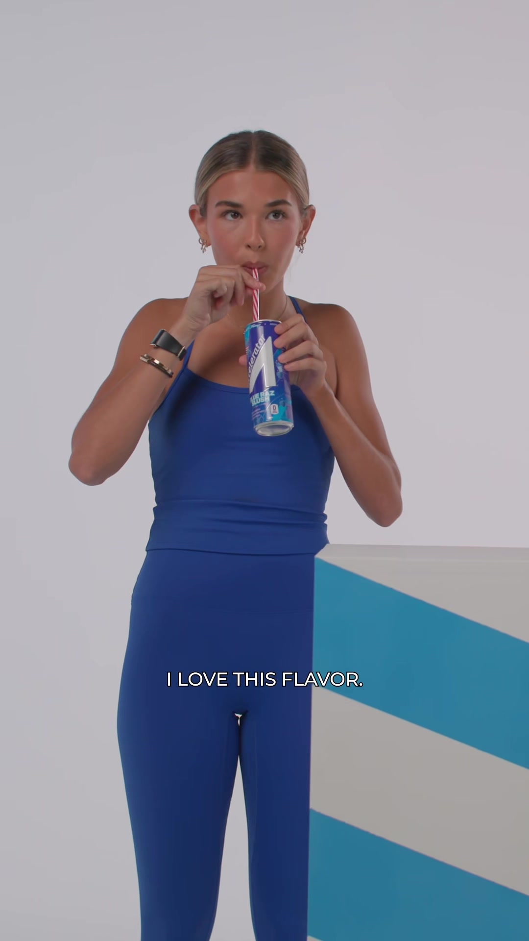 TikTok post by @thekaitrumpgolfer for Accelerator Active Energy. Caption reads: My signature @Accelerator Active Energy flavor....