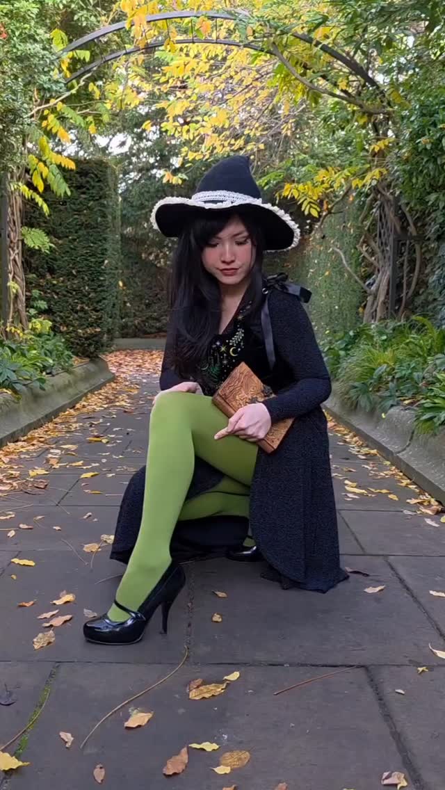 Instagram post by @pixie_late for Snag Tights. Caption reads: Countdown to Wicked For Good is officially on, and....