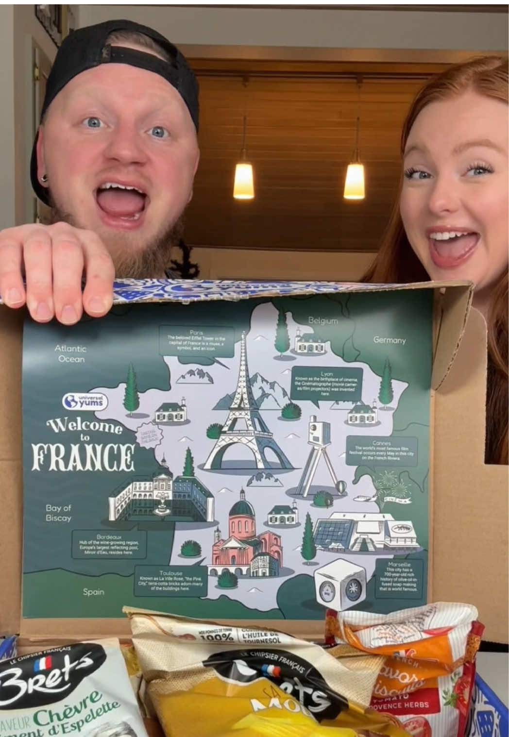 TikTok post by @hannahandregal for Universal Yums. Caption reads: [...] ones would you want to try?? 😍 @Universal....