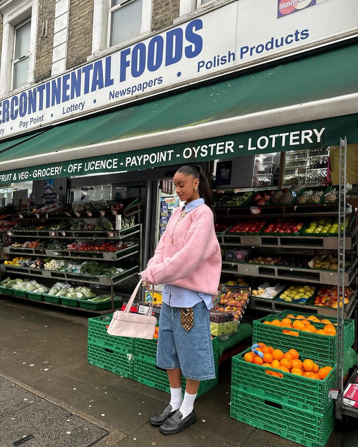 Instagram post by @mayashabann for size. Caption reads: Homegrown, for the foreseeable @sizeofficial....