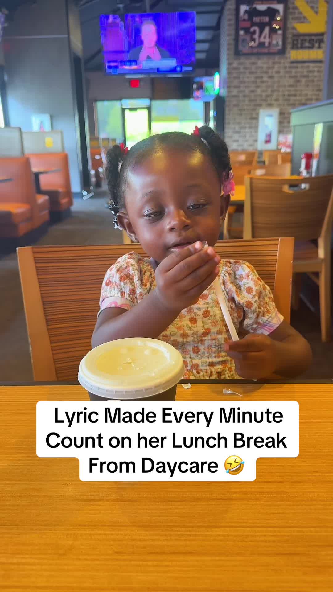 TikTok post by @casshmahama for Buffalo Wild Wings. Caption reads: @Buffalo Wild Wings this is how you do it🤣🫶🏾....