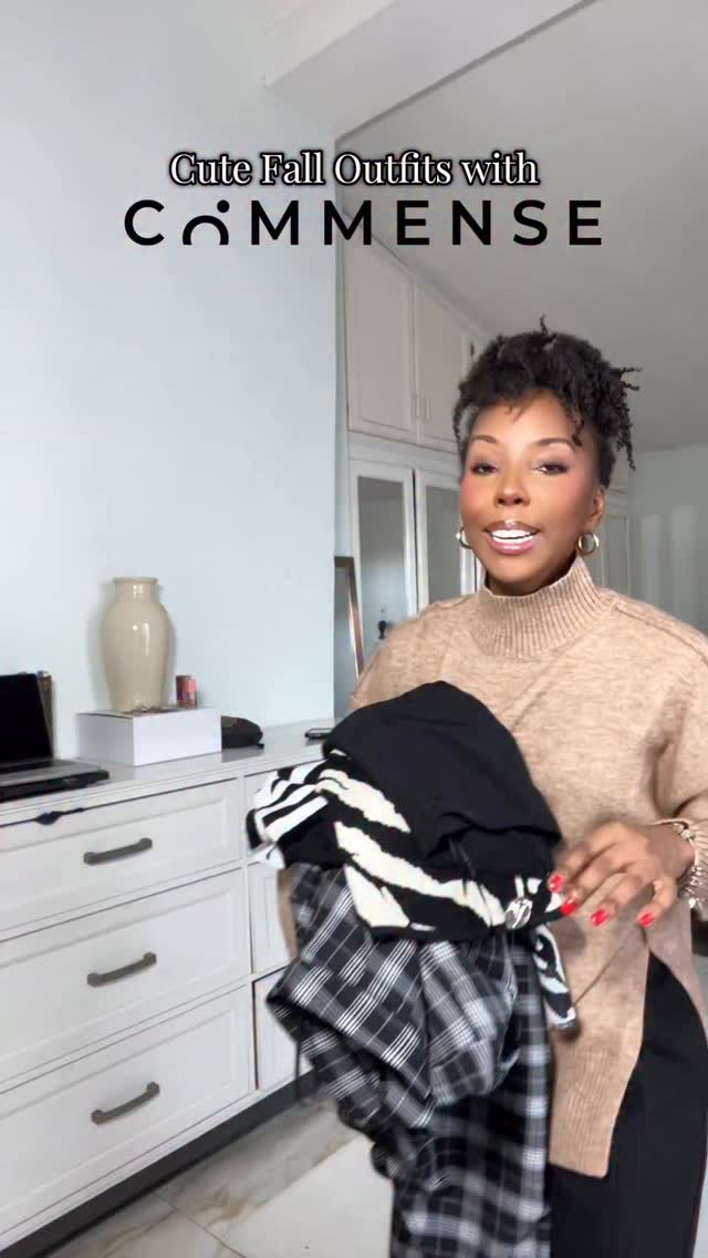 Instagram post by @dsjcox for THE COMMENSE. Caption reads: Cute fall outfits from @commense.official Code:....
