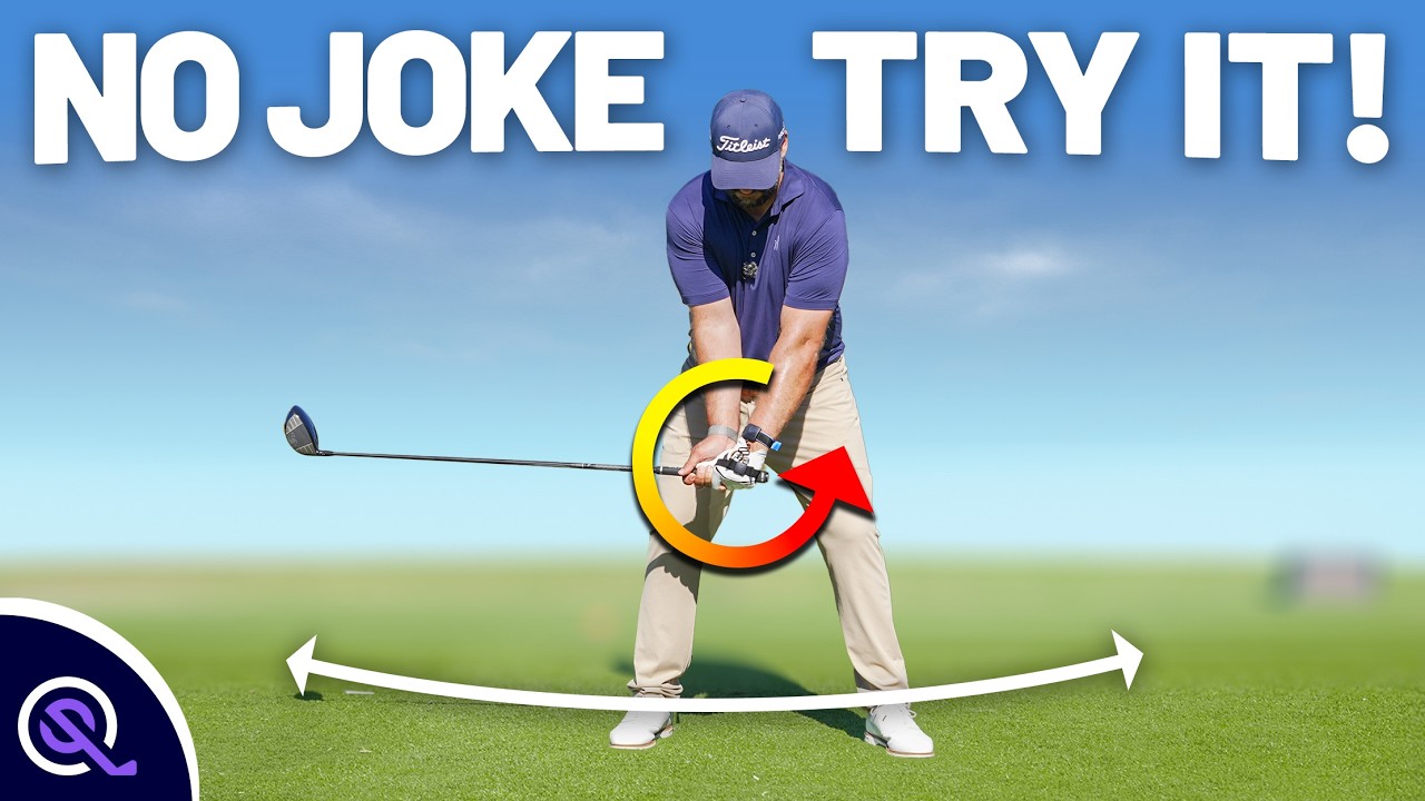 YouTube post by @swingquestgolf for HackMotion. Caption reads: Fix Your Slice FOREVER with This Simple Driver....