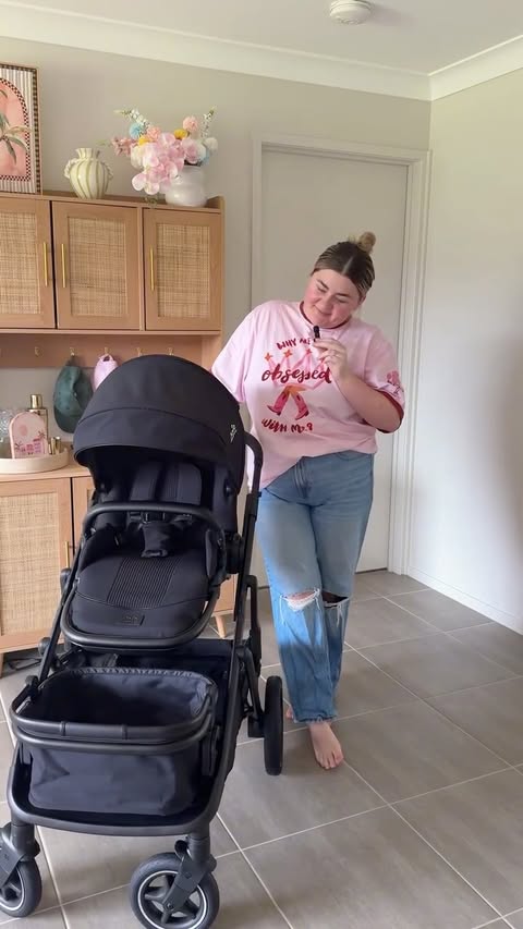 Instagram post by @bybianca.w for Joie Baby Gear. Caption reads: some things in motherhood just make life easier.....