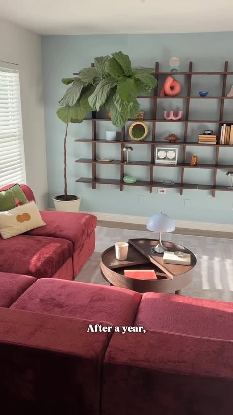 Instagram post by @sareish for Cozey. Caption reads: [...] more? My Atmosphere Storage Sofa from @Cozey....
