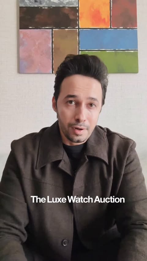 Instagram post by @rizwanbachav for TATA CLiQ Luxury. Caption reads: The finest watches deserve a stage worthy of them.....