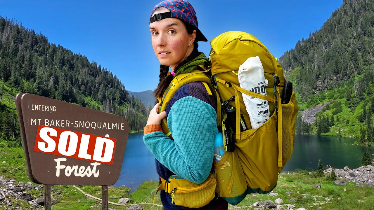 YouTube post by @MirandaGoesOutside for Drink LMNT. Caption reads: They Want to Sell the Trails We Love (but we can....