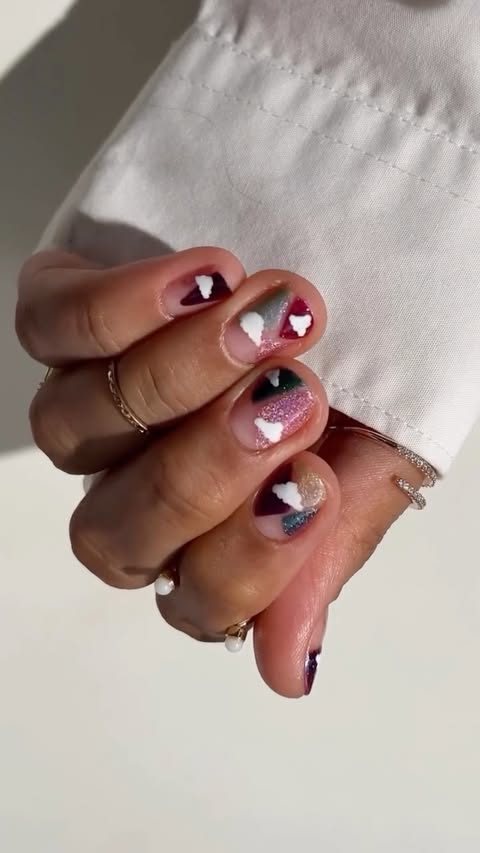 Instagram post by @nonnailartist for Dazzle Dry. Caption reads: A literal, out of this world, manicure ✨🌌☁️

This....