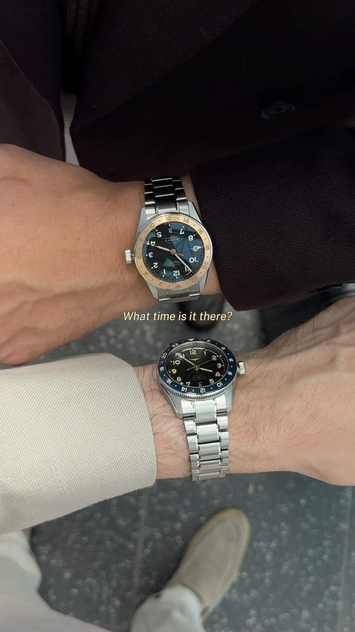 Instagram post by @philipdeml for Longines. Caption reads: What time is it there? @longines *anzeige
Two....