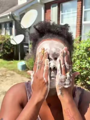 TikTok post by @kez.theboss for Glo Melanin. Caption reads: [...] Why haven’t you got your @✨ Glo Melanin ✨....