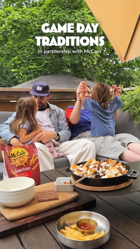 Instagram post by @nicolebreanne for McCain Foods. Caption reads: #Ad Okay… hear me out 👀🍟⚾️🧢 What if your game....