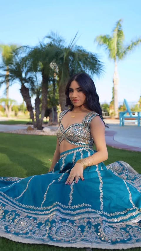 Instagram post by @ambika.dancer for LASHKARAA. Caption reads: A moment for this look✨Styled in @lashkaraa....