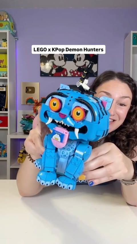 Instagram post by @emmasaurus for LEGO. Caption reads: [...] in love 🥲 this is so fun! #gifted by @lego....